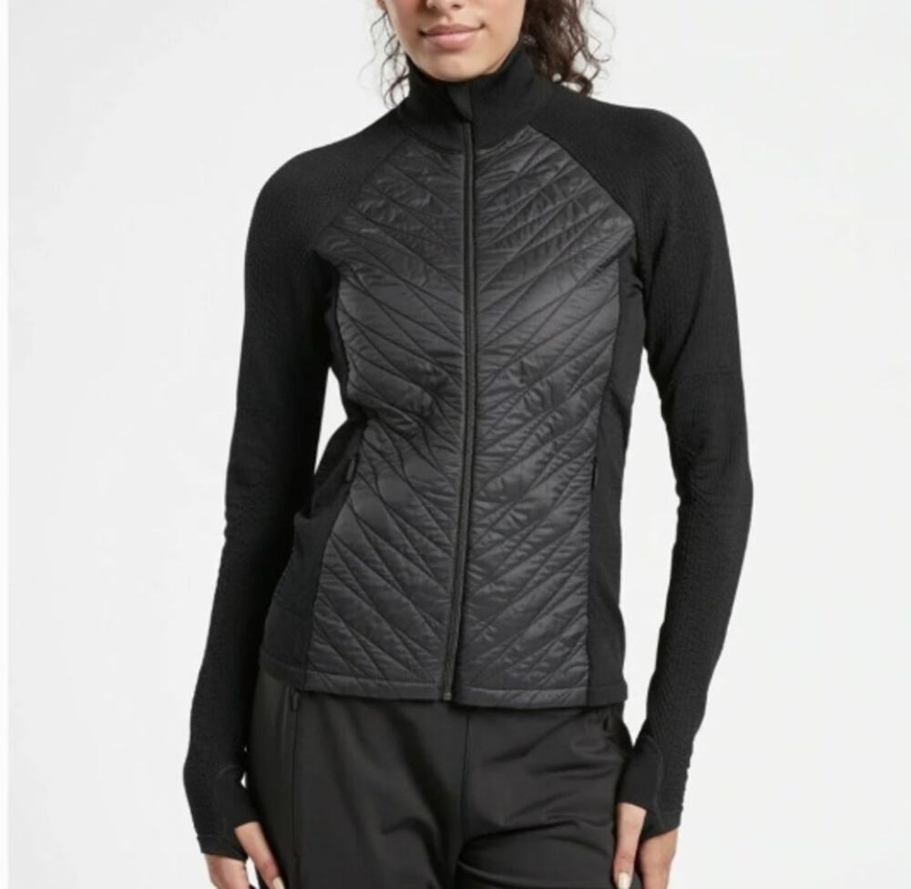 Athleta NWT Flurry Force XS Insulated Primaloft Jacket II Black